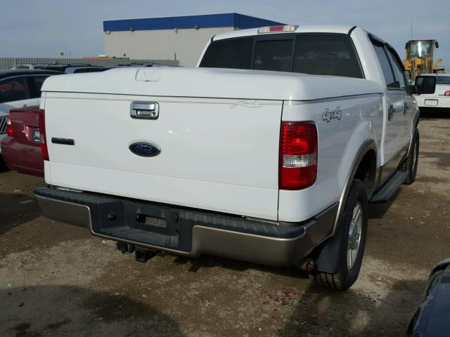 1FTPW14574KD53242 - 2004 FORD F150 SUPER WHITE photo 4