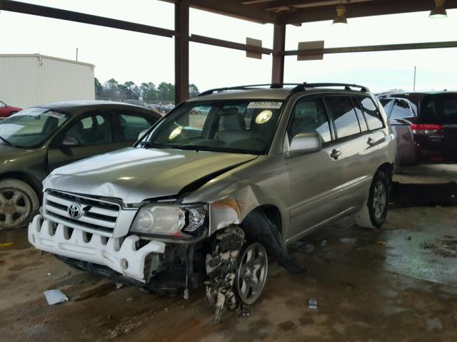 JTEGD21A550119056 - 2005 TOYOTA HIGHLANDER SILVER photo 2