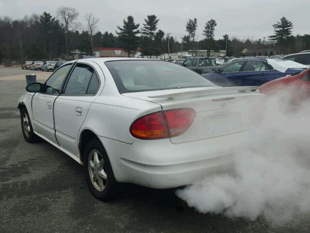 1G3NL52E9YC371879 - 2000 OLDSMOBILE ALERO GL WHITE photo 3