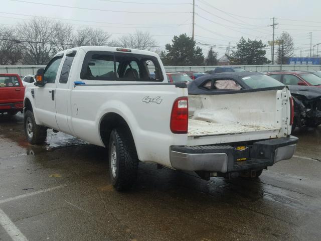 1FTSX21588EA50637 - 2008 FORD F250 SUPER WHITE photo 3