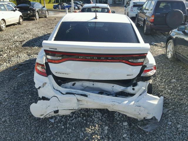 1C3CDFBB3FD212240 - 2015 DODGE DART SXT WHITE photo 9