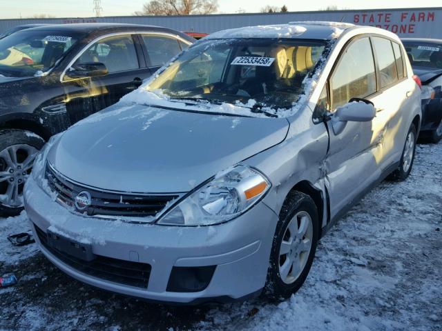 3N1BC1CP2CK215846 - 2012 NISSAN VERSA S SILVER photo 2