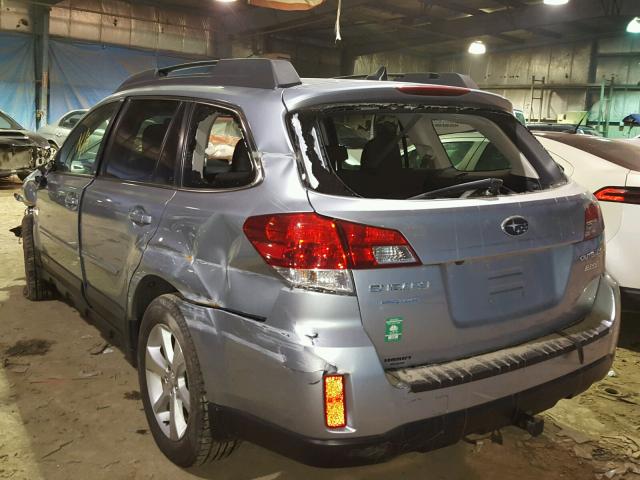 4S4BRBLC6D3227970 - 2013 SUBARU OUTBACK 2. GRAY photo 3