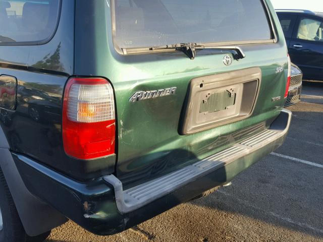 JT3GN86R0X0120397 - 1999 TOYOTA 4RUNNER SR GREEN photo 9