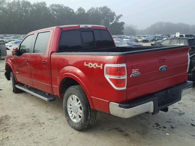 1FTFW1ETXBFD22324 - 2011 FORD F150 SUPER BURGUNDY photo 3