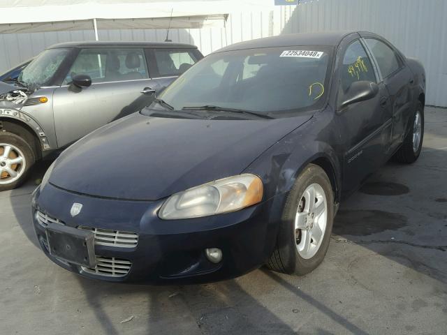 1B3EJ56U61N523748 - 2001 DODGE STRATUS ES BLUE photo 2