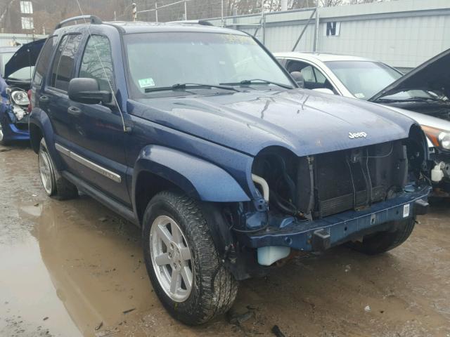 1J4GL58K35W654563 - 2005 JEEP LIBERTY LI BLUE photo 1