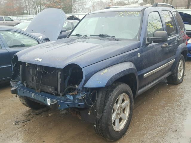 1J4GL58K35W654563 - 2005 JEEP LIBERTY LI BLUE photo 2