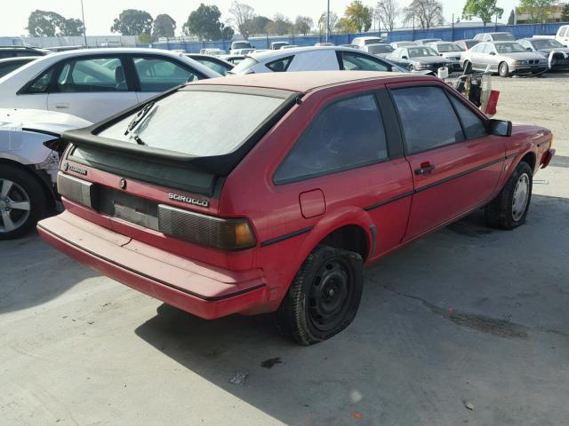 WVWCA0537FK028243 - 1985 VOLKSWAGEN SCIROCCO D RED photo 4