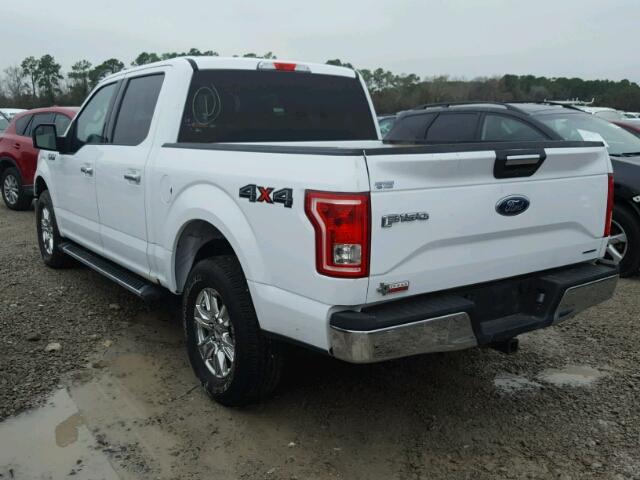 1FTEW1E86GKF30805 - 2016 FORD F150 SUPER WHITE photo 3