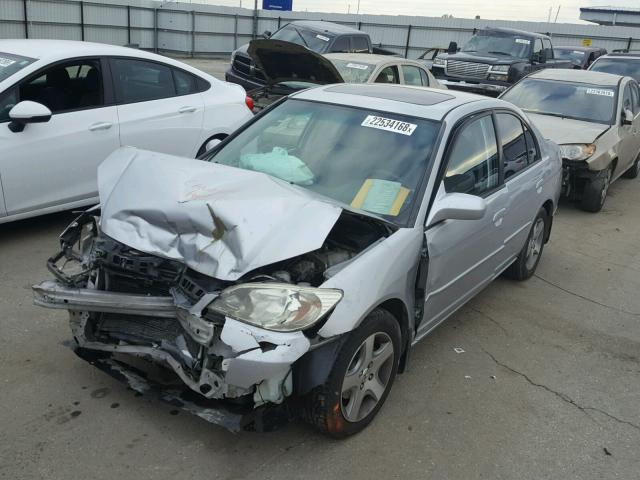 2HGES26824H639234 - 2004 HONDA CIVIC EX ვერცხლისფერი ფოტო 2