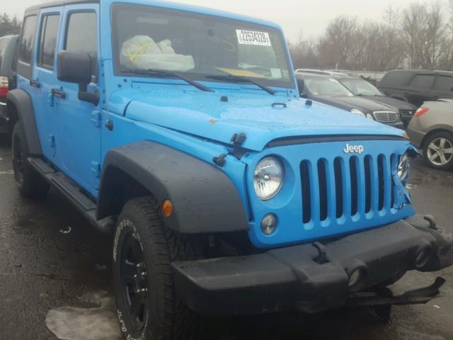 1C4BJWDG9HL652089 - 2017 JEEP WRANGLER U BLUE photo 1