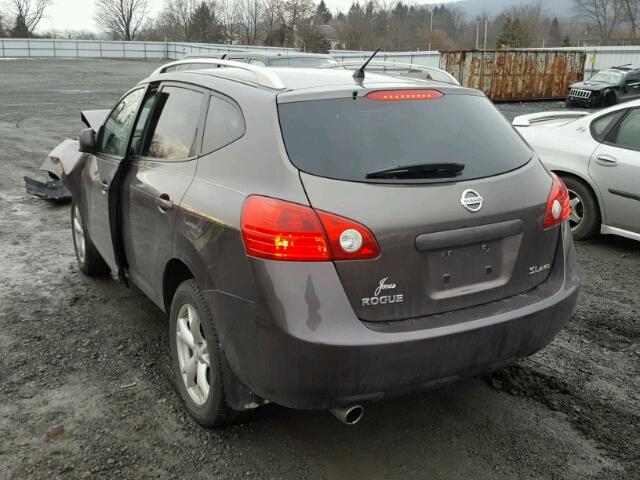 JN8AS58V89W174361 - 2009 NISSAN ROGUE S CHARCOAL photo 3