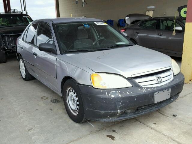 1HGES15172L026363 - 2002 HONDA CIVIC DX SILVER photo 1