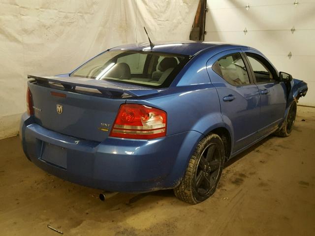 1B3LC56R88N691656 - 2008 DODGE AVENGER SX BLUE photo 4