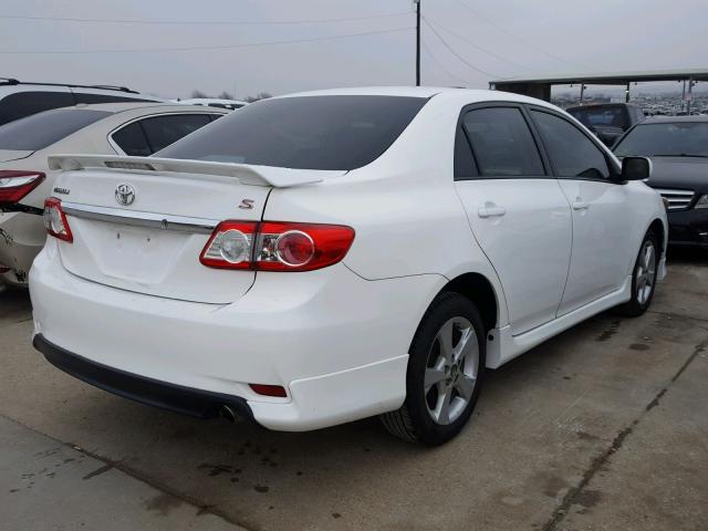 2T1BU4EE9BC638961 - 2011 TOYOTA COROLLA BA WHITE photo 4