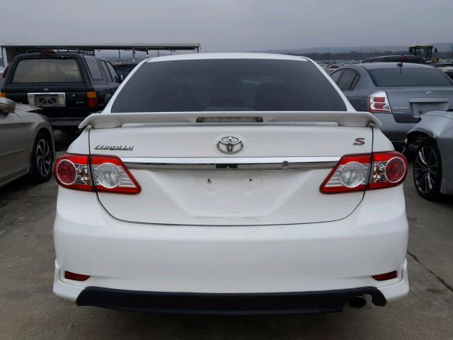 2T1BU4EE9BC638961 - 2011 TOYOTA COROLLA BA WHITE photo 9