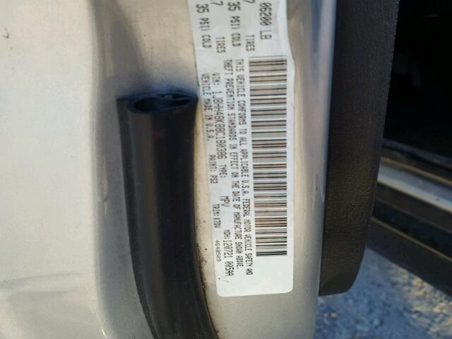 1J8HH48K88C180386 - 2008 JEEP COMMANDER ვერცხლისფერი ფოტო 10