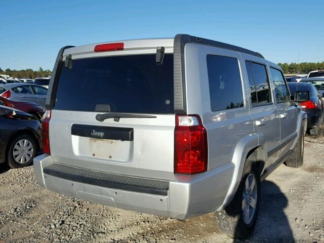 1J8HH48K88C180386 - 2008 JEEP COMMANDER SILVER photo 4