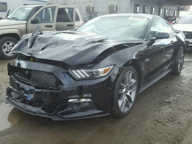 1FA6P8CF0H5211112 - 2017 FORD MUSTANG GT BLACK photo 2