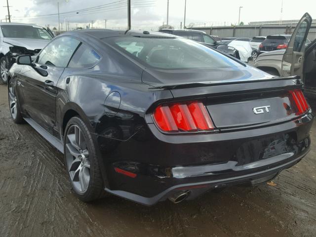 1FA6P8CF0H5211112 - 2017 FORD MUSTANG GT BLACK photo 3