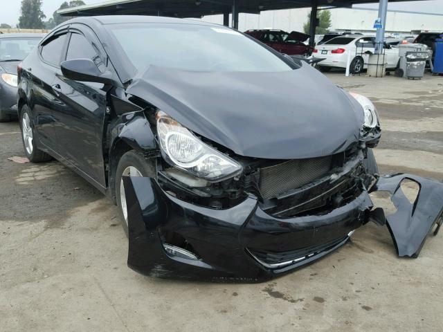 KMHDH4AE6CU188639 - 2012 HYUNDAI ELANTRA GL BLACK photo 1