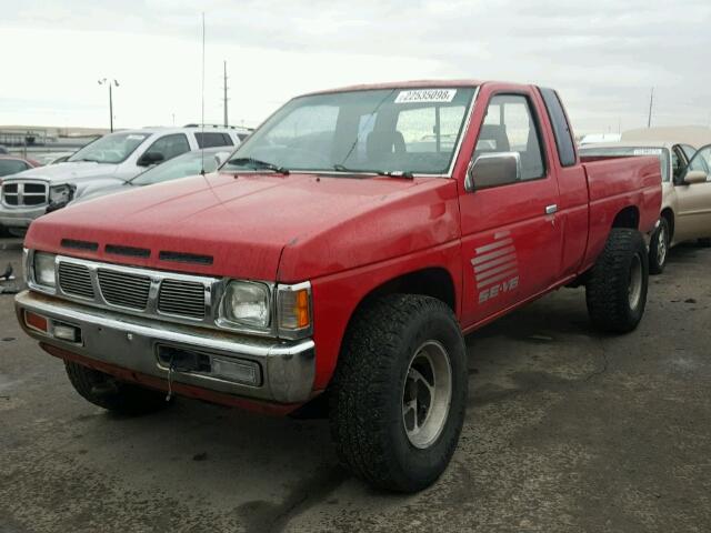 1N6HD16YXRC395484 - 1994 NISSAN TRUCK KING RED photo 2