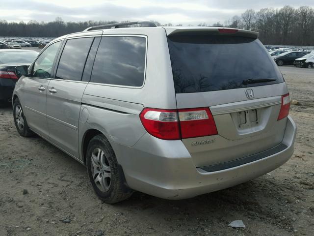 5FNRL386X6B079504 - 2006 HONDA ODYSSEY EX SILVER photo 3