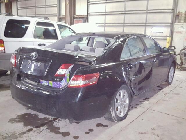 4T4BF3EK4BR203358 - 2011 TOYOTA CAMRY BASE BLACK photo 4