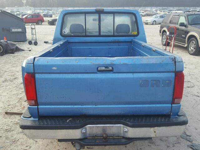 1FTDF15N6PKA06538 - 1993 FORD F150 BLUE photo 9