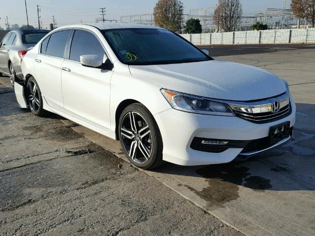 1HGCR2F51HA139725 - 2017 HONDA ACCORD SPO WHITE photo 1