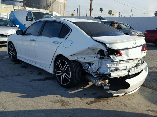 1HGCR2F51HA139725 - 2017 HONDA ACCORD SPO WHITE photo 3