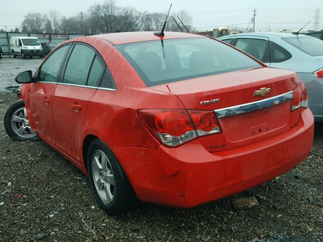 1G1PC5SB1E7165273 - 2014 CHEVROLET CRUZE LT RED photo 3