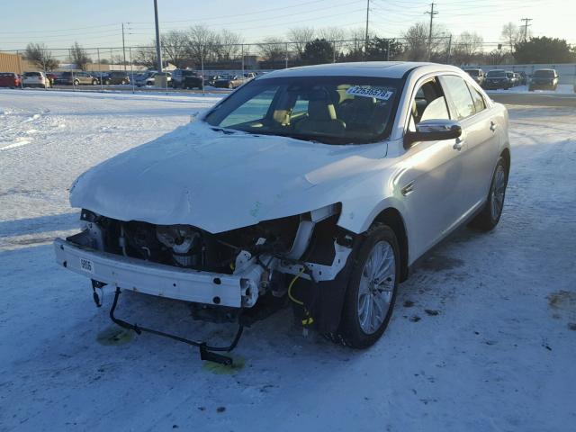 1FAHP2FW7BG125387 - 2011 FORD TAURUS LIM WHITE photo 2