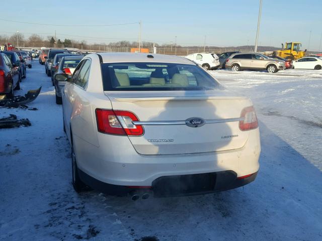 1FAHP2FW7BG125387 - 2011 FORD TAURUS LIM WHITE photo 3