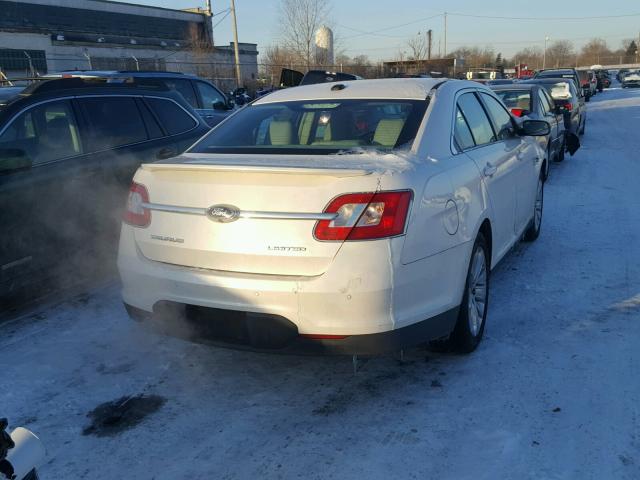 1FAHP2FW7BG125387 - 2011 FORD TAURUS LIM WHITE photo 4