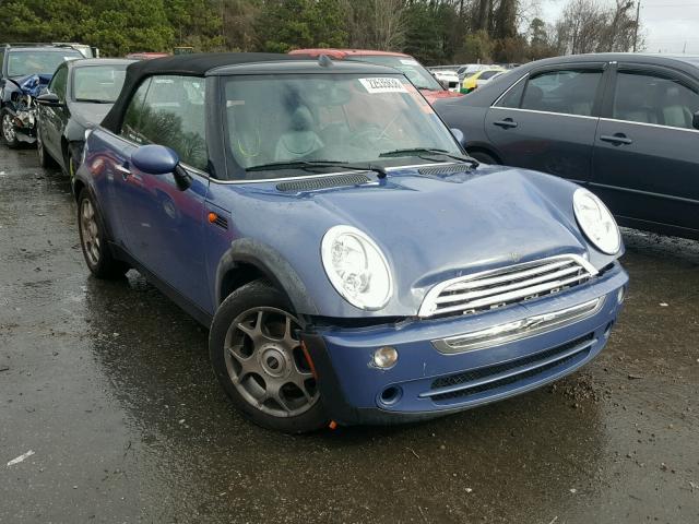 WMWRF33566TG13925 - 2006 MINI COOPER BLUE photo 1