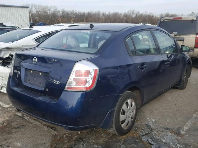 3N1AB61E27L633790 - 2007 NISSAN SENTRA BLUE photo 4