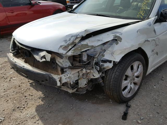 1HGCP36849A004214 - 2009 HONDA ACCORD EXL WHITE photo 9