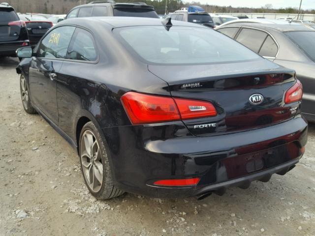 KNAFZ6A38F5419234 - 2015 KIA FORTE SX BLACK photo 3