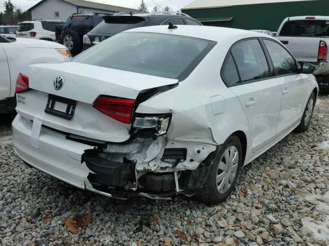 3VW1K7AJ2FM400658 - 2015 VOLKSWAGEN JETTA BASE WHITE photo 4