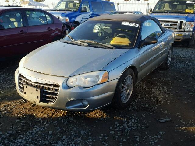 1C3EL55R94N373195 - 2004 CHRYSLER SEBRING LX GRAY photo 2