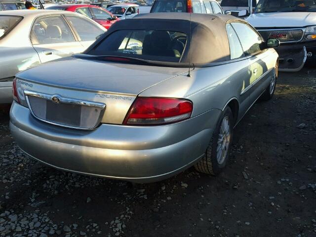 1C3EL55R94N373195 - 2004 CHRYSLER SEBRING LX GRAY photo 4