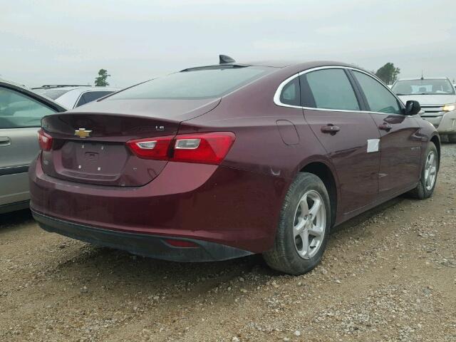 1G1ZB5ST2GF213120 - 2016 CHEVROLET MALIBU LS أرجواني صورة 4