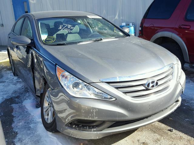 5NPEB4AC4EH907957 - 2014 HYUNDAI SONATA GLS GRAY photo 1