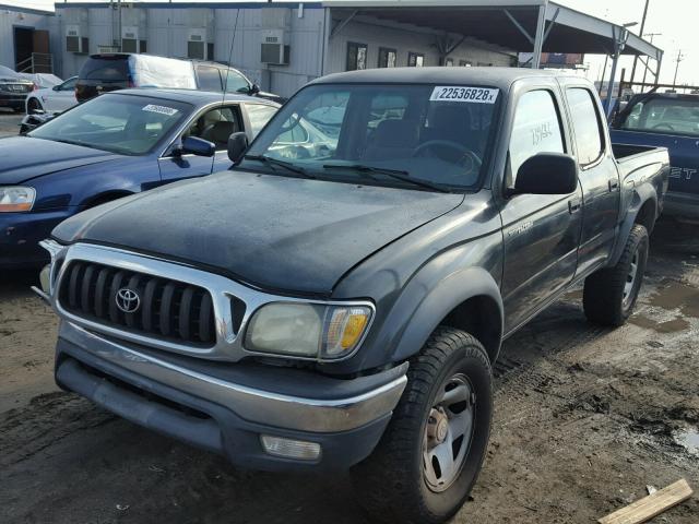 5TEGM92N51Z833343 - 2001 TOYOTA TACOMA DOU BLACK photo 2