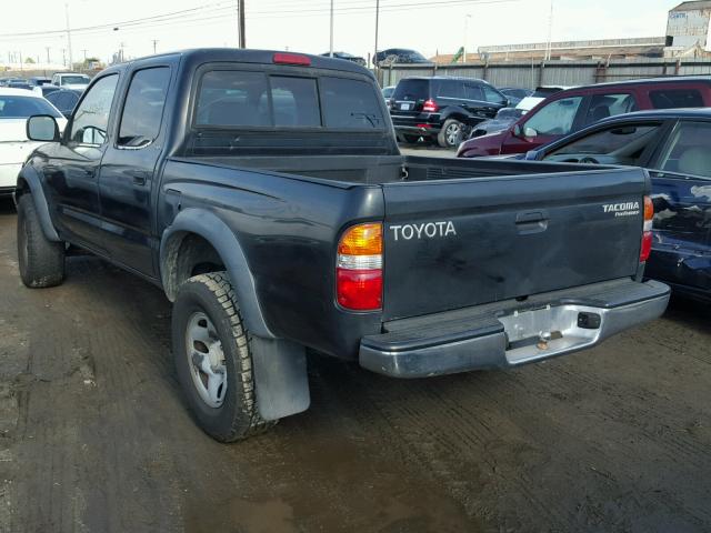 5TEGM92N51Z833343 - 2001 TOYOTA TACOMA DOU BLACK photo 3