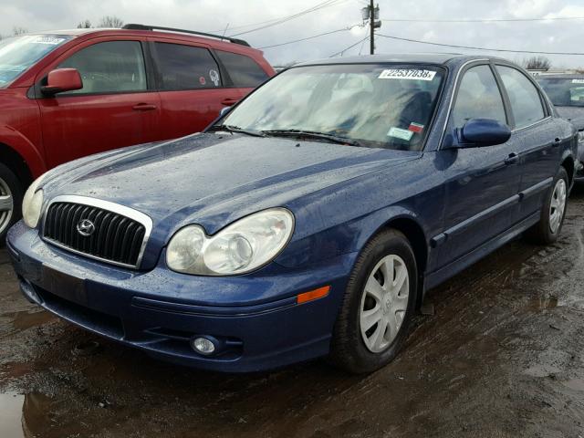 KMHWF25S43A903776 - 2003 HYUNDAI SONATA GL BLUE photo 2