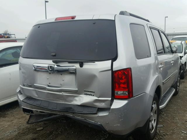 5FNYF4H99BB027732 - 2011 HONDA PILOT TOUR SILVER photo 4