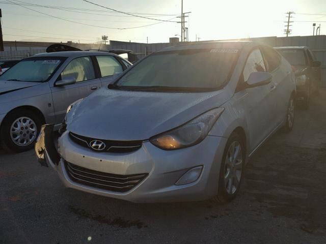 KMHDH4AE6CU353783 - 2012 HYUNDAI ELANTRA GL SILVER photo 2